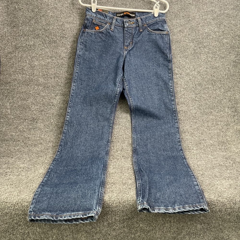 Wrangler FR Flame Resistant Work Jeans Womens Sz 3x32 HRC 2 Blue FRW10BL